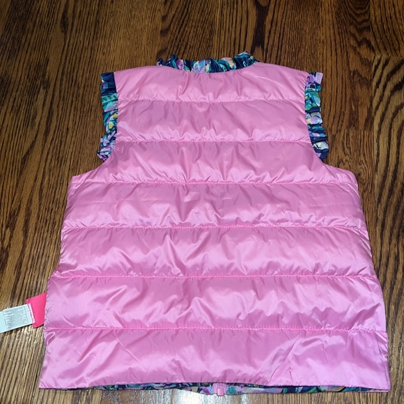 Lilly Pulitzer Girl's Amani Reversible Vest in Lilac Rose Size Large (8-10) NWT - Picture 8 of 9
